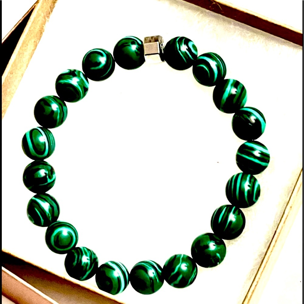 Malachite stone Bracelet unisex